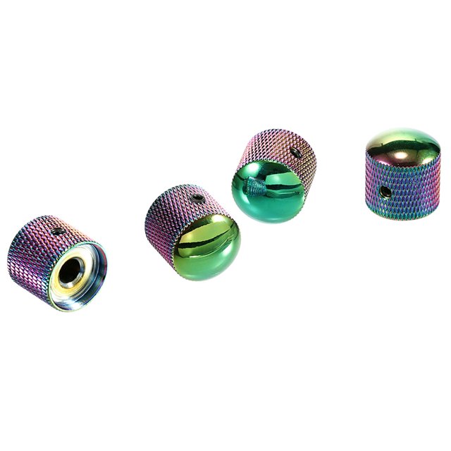 MERIGLARE 4Pcs Electric Guitar Bass Knobs Spare Parts Replacement Volume and Tone Control