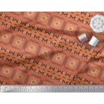 thumbnail image 2 of Soimoi Poly Georgette Fabric Geometric African Printed Craft Fabric by the Yard 42 Inch Wide, 2 of 3