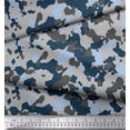thumbnail image 2 of Soimoi Rayon Fabric Two Tone With Grey Camouflage Decor Fabric Printed Yard 42 Inch Wide, 2 of 3