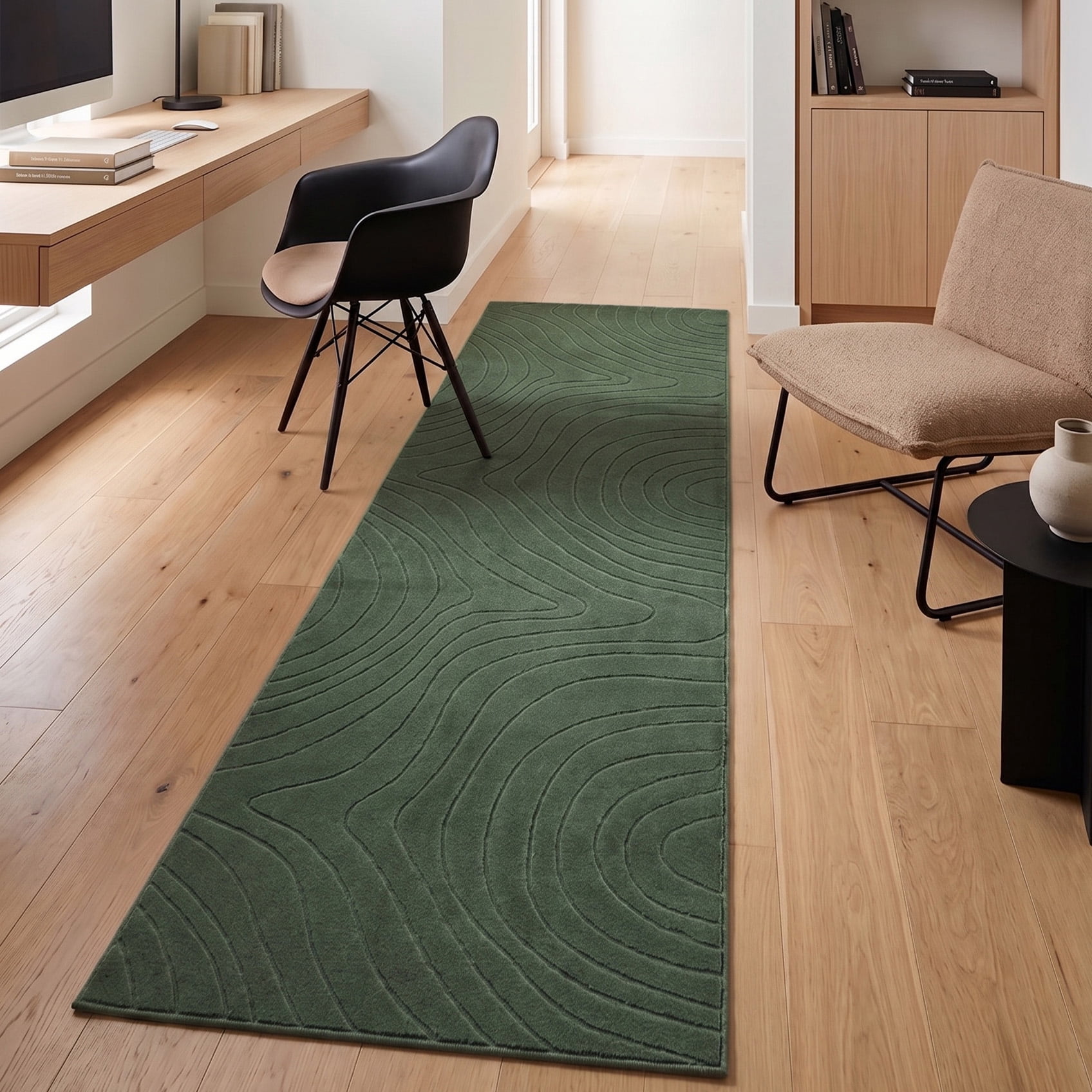 ECARPET Somos Machine Washable Contemporary/Modern Area Rug for Living Room, Bedroom, Dining Entrance, Hallway and More