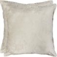 thumbnail image 2 of Mainstays Decorative Cushion, Dura Velvet, 18x18 in, Taupe, 2-Pack, 2 of 5