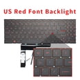thumbnail image 1 of New US Russian MSI Katana GF66 GF76 GL76 GL66 11SC 11UC 11UD 11UE 11UG 12UC 12UD MS-1582/MS-1581/MS-1583 Laptop Keyboard Backlit US Red Font Backlit, 1 of 5