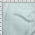 thumbnail image 3 of oneOone Cotton Poplin Aqua Blue Fabric Triangle Shape Geometric Craft Projects Decor Fabric Printed By The Yard 56 Inch Wide, 3 of 4