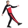 thumbnail image 4 of Men's 2-Piece Tracksuit Coral Blocks Jogger Track Jacket & Trackpants Jogging Suit Outfit, 4 of 5