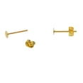 thumbnail image 4 of jifeng 200Pcs 4mm Iron Earring Posts and Backs for DIY Earring Findings Golden, 4 of 9
