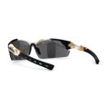 thumbnail image 2 of Mens Xloop Hunters Camo Half Rim Plastic Sunglasses White Beige Silver Mirror, 2 of 4
