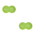 thumbnail image 1 of Maytalsory Easy To Clean Pet Mat Variety Of Styles Dog Accessory Safe And Non-toxic Green 2Set, 1 of 6