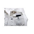 thumbnail image 4 of Denim Vest for Women Plus Size Casual Button Down Solid Color Ripped Crop Jacket Vest Waistcoat Streetwear, 4 of 6