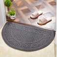 thumbnail image 1 of EQWLJWE Tapis de Porte pour Entrée Extérieure, Tapis de Porte Demi-Rond Intérieur Extérieur Antidérapant, Paillasson Profil Bas avec Endos Antidérapant, Gratte-Chaussures Absorbant, Tapis de Sol Tapis d'Entrée, 1 of 9