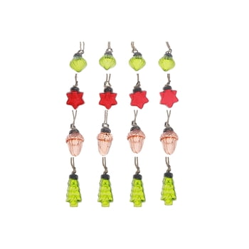 Glass Hanging Ornaments (Star/Tree/Ball/Acorn) (Asstd)