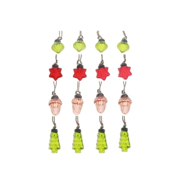 Glass Hanging Ornaments (Star/Tree/Ball/Acorn) (Asstd)