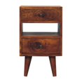 thumbnail image 1 of Table de Nuit Artisanale en Bois Massif Mini Classique Multicolore en Châtaignier, 1 of 10