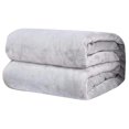 thumbnail image 1 of Jusqu'à 65 % de Rabais SMihono Couverture en Molleton Micro Peluche Super Douce et Chaude Unie Jeté Tapis Canapé Literie, 1 of 2