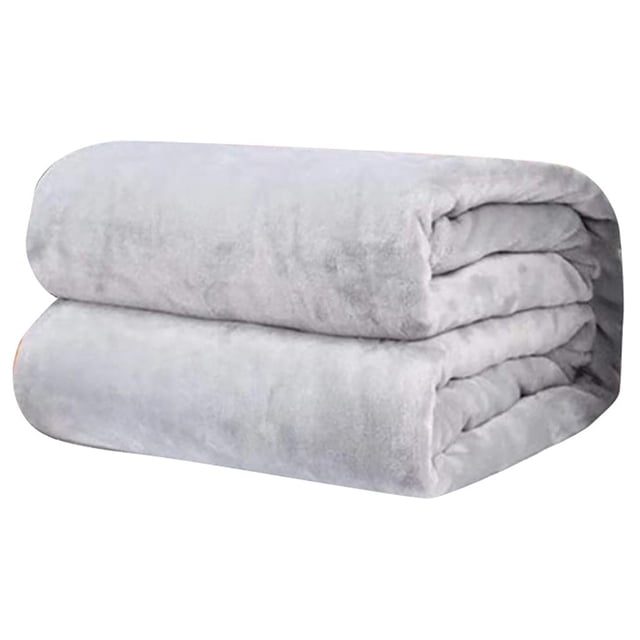 Jusqu'à 65 % de Rabais SMihono Couverture en Molleton Micro Peluche Super Douce et Chaude Unie, Jeté Tapis Canapé Literie. Couverture en Flanelle Pliée Gris Pâle Faite de Microfibre Micro Peluche 100 %, Offrant une Chaleur Douce et durable. Convient pour une Utilisation comme Couverture Jetée sur Canapés Ou Literie. Lavable à la Machine et Facile à Nettoyer.