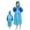 Blue, variant on Gyexs Kids Rain Coat Eva Rain Jacket with Hood and Sleeves Sportswear Lightweight Outdoor Raincoat Purple, 5-12 Years