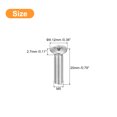 thumbnail image 2 of Unique Bargains Vis de Machine à Tête Ovale M5x20mm, Lot de 50 Vis à Tête Fraisée Légèrement Relevée en Acier Inoxydable 304, 2 of 5