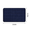 thumbnail image 2 of TopLLC Thick Striped Memory Foam Bath Rugs, Soft Absorbent Velvet Bathroom Mats, Non-slip Bottom , Machine Washable Bathmat, Carpet Rug Room Decoratio For Washing, 2 of 6