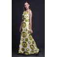 thumbnail image 2 of Bimba Robe Longue Maxi Teinture sur Nœuds pour Femmes à Encolure Ronde Imprimée, Robe de Soirée - X-Grand, 2 of 6
