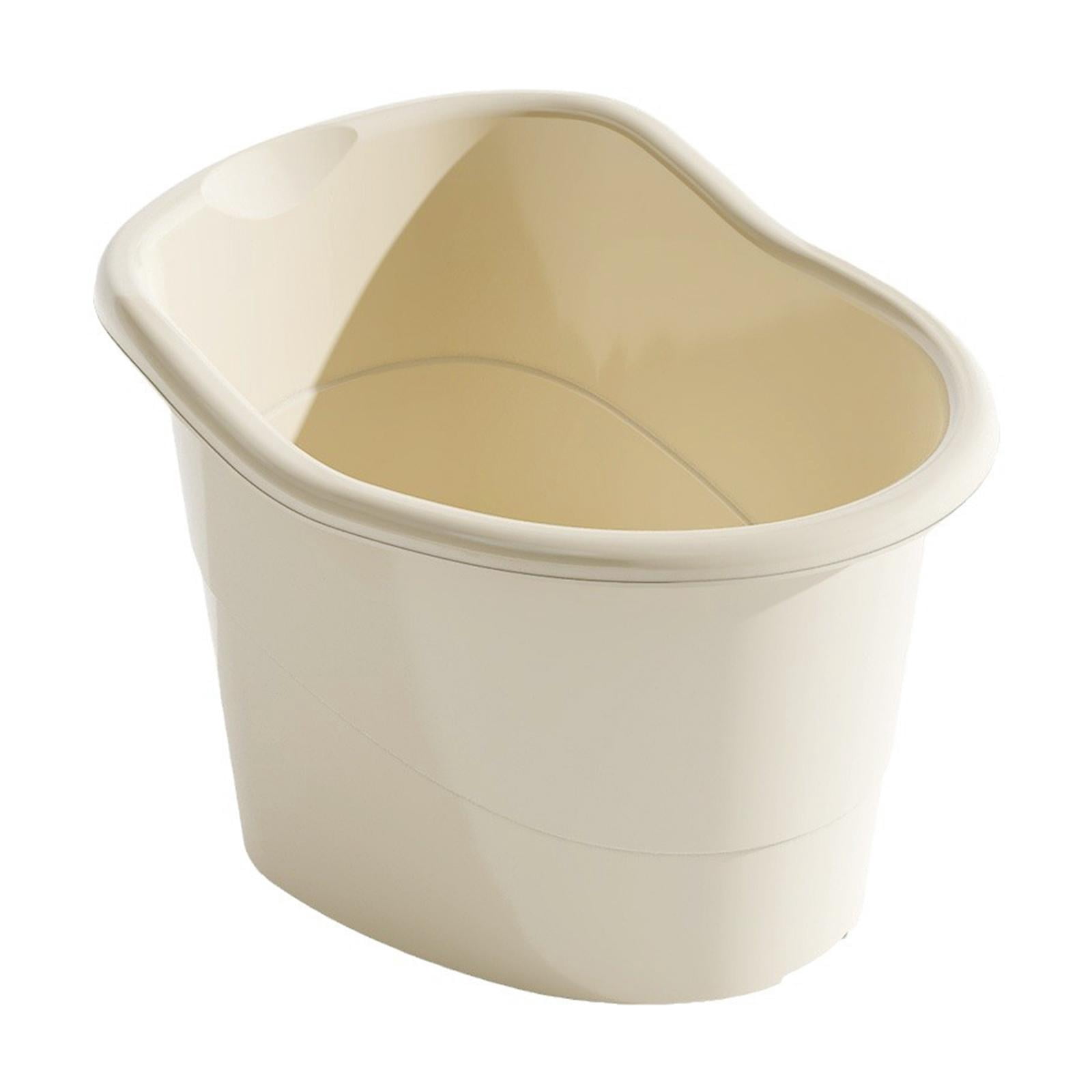 Lipstore Baby Bath Bucket Children Bath Tub Comfortable Upright Non Slip Bottom Bathing Seat Thickened PP Gifts Extra Large Sitting up