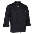 thumbnail image 3 of Unisex Chef Jackets Coat Long Sleeves Shirt Kitchen Uniforms Black XL, 3 of 9