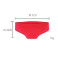 thumbnail image 3 of Bas de Bikini en Silicone pour Femme, Culotte de Soutien Sans Coutures, Maillot de Bain, Rouge, 3 of 6