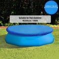 thumbnail image 1 of Round Pool Cover Water Resistant PE Portable Protective Swimming Pool Cover, 1 of 8