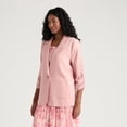 thumbnail image 4 of Mexx Women’s Flowy Tencel Blazer with Ruching at Sleeves, 4 of 5