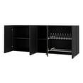 thumbnail image 2 of Pemberly Row Armoire Murale Moderne Deux Tablettes Bois d'Ingénierie Noir, 2 of 7
