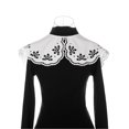 thumbnail image 3 of INSPIRE CHIC Detachable False Collar, Embroidery Mini Cape Neck Ruff Dickey Fake Collar for Blouse White-7, 3 of 5