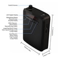 thumbnail image 3 of Graflsoa Amplificateur de Voix Portable Rechargeable avec Microphone Filaire, Support MP3, et Ceinture Réglable pour Enseignement, Chant et Usage Extérieur - Vert, 3 of 6