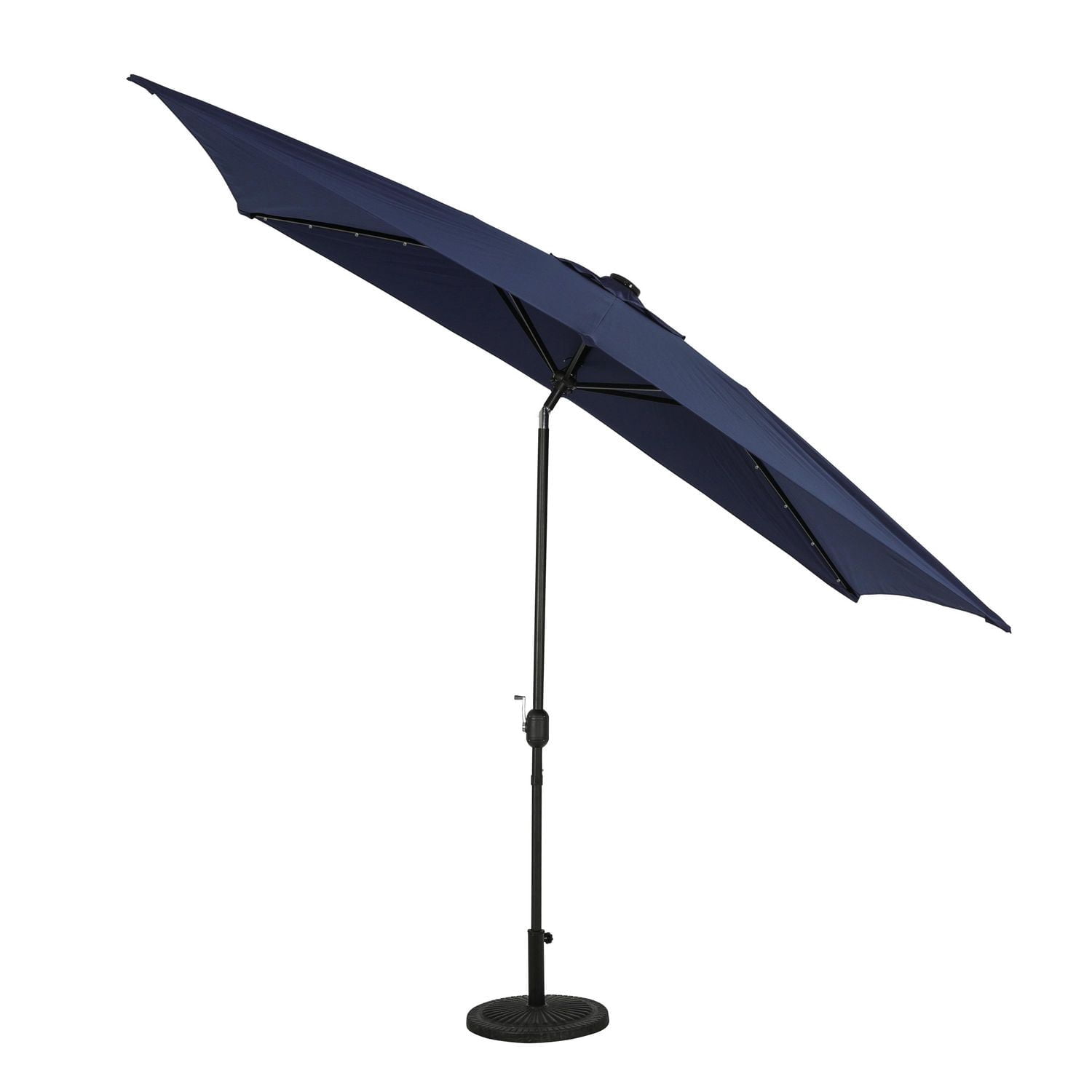 Parasol rectangulaire Nassau 6.5-ft x 10-ft avec lumières à ampoules LED – Toile Breez-Tex