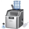 thumbnail image 1 of Countertop Ice Maker with 2 Way Water Filling, 44lbs Per Day, 3.2L Stainless Steel Ice Making Machine, 24 Cubes Ready in 14 Mins and Self-Cleaning Function, Ice Thickness Controlling, 1 of 11