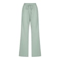 thumbnail image 5 of 2025 Women High Waisted Wide Casual Rompers for Women Long Pant Leg Pants Casual Drawstring Plus Size Casual Pants for Women 4X-5X Elastic Trousers Comfy Straight Leg Long Pants with Pockets, 5 of 5