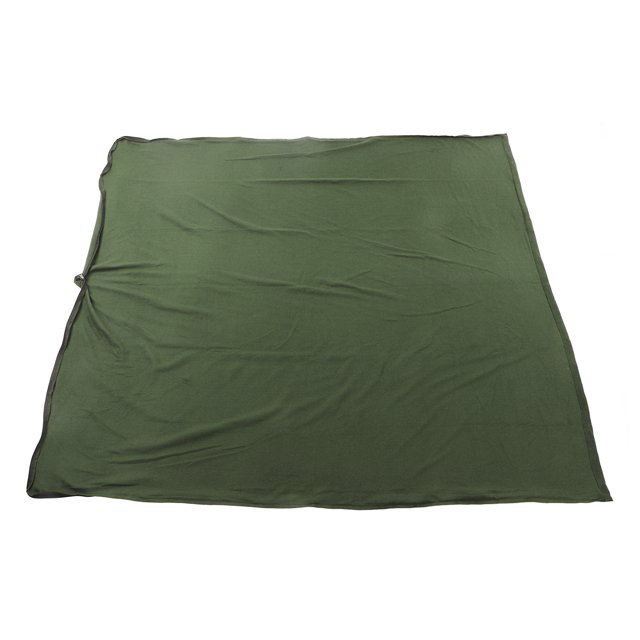 Fleece Sleeping Bag, Breathable Skin Friendly Warm Camping Sleeping Bag Hygroscopicity Machine Washable For Climbing OD Green