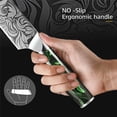 thumbnail image 3 of Akatsuki Kitchen Knife Forged Damascus Steel Japanese Chef Knife for Slicing Cutter with Easy-Grip Resin Handle and Gift for Chef's Giftcase, 3 of 5
