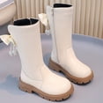thumbnail image 4 of Elvqul Girls Boots,Girls Shoes,Winter Zipper Riding Boot Faux Leather Size 1 Big Girls, 4 of 9