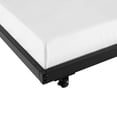 thumbnail image 2 of Manor Park Twin Roll-Out Trundle Bed Frame with Wheels- Black, 2 of 7