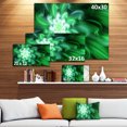 thumbnail image 3 of Large Green Exotic Flower Petals - Floral Canvas Art Print, 3 of 4