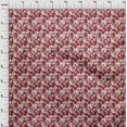 thumbnail image 4 of oneOone Cotton Poplin Twill Maroon Fabric Floral Fabric For Sewing Printed Craft Fabric By The Yard 56 Inch Wide, 4 of 4