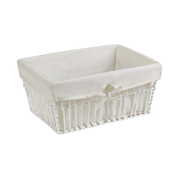 Hometrends Lined Rolled Paper Basket