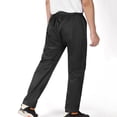 thumbnail image 4 of Ediodpoh Mens Rain Pants Single Pants Riding Thickened Rainproof Double Layer Breathable Black XL, 4 of 7