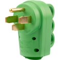 thumbnail image 3 of Ensemble Rallonge d'Alimentation 50 A pour VR 50 Pieds avec Fiche de Remplacement 50 A pour VR, Pacage Inclut un Organiseur de Cordons et un Sac de Rangement, Vert, Homologué ETL, 3 of 5
