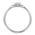 thumbnail image 4 of Birthstone Oval Ring with Shoulder Accents - Diamond/White Topaz (April), 4 of 5