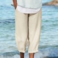thumbnail image 2 of Birdeem Womens Summer Solid Color Loose Fashion Casual Slim Wide Leg Trousers, 2 of 6