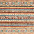 thumbnail image 1 of Ahgly Company Tapis d'Intérieur Carrés Abstraits Rouges Abstraits pour Aire, 5 Pieds Carré, 1 of 6