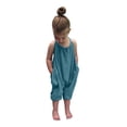 thumbnail image 2 of LSLJS Baby Jumpsuit with Pockets, Summer Casual Harem Rompers Kids One Piece Cute Strap Toddler Pants Backless Outfits, 2 of 8