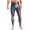Grey, variant on Haitryli Men's Shiny High Waist Leggings Stretch Compression Pants for Gym Clubwear Performance Grey L