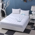 thumbnail image 4 of Mainstays Total Protection Mattress Pad King Size 78in x 80 in , Waterproof & Ultra Soft Breathable Washable Bed Mattress Pad for Comfort & Protection, 4 of 6