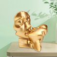 thumbnail image 4 of GUOOL Sculpté en Résine Sculpture rs Figurines Artisanat Statue Abstraite dans la Collection Couple Or, 4 of 9