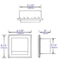 thumbnail image 5 of ALFI brand Porte-Papier Toilette Encastré en Acier Inoxydable Brossé PVC avec Couvercle, 5 of 5